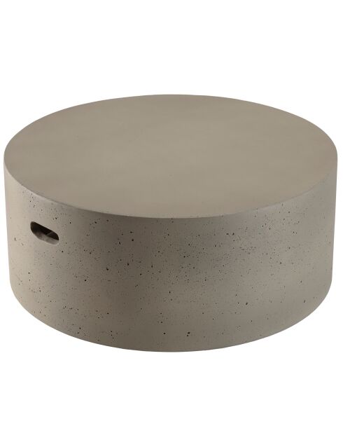 Table basse ronde béton grise - 79x79x32 cm