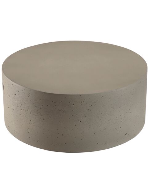 Table basse ronde béton grise - 79x79x32 cm