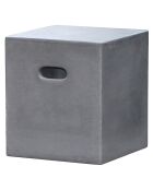 Cube en béton gris - 40x40x45 cm