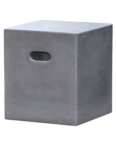 Cube en béton gris - 40x40x45 cm