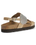 Brionia lichttaupe leren sandalen