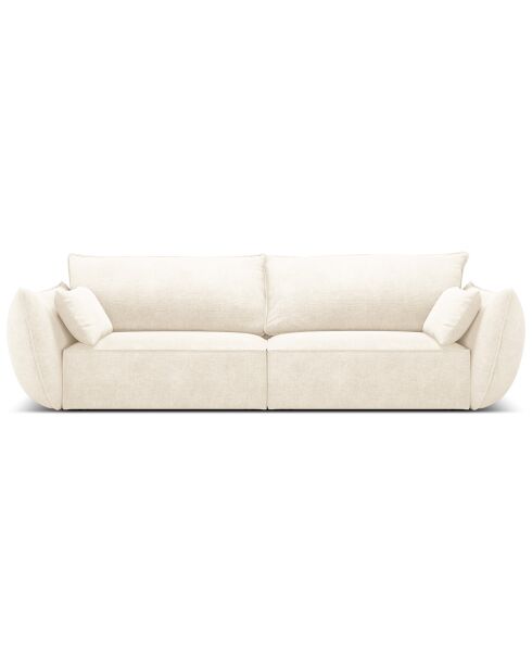 Canapé Vanda 3 Places beige clair - 208x100x85 cm
