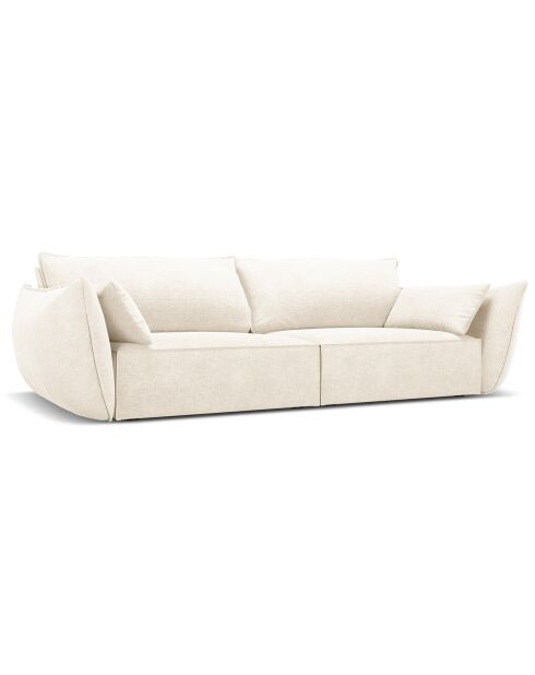 Canapé Vanda 3 Places beige clair - 208x100x85 cm