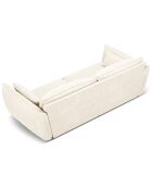 Canapé Vanda 3 Places beige clair - 208x100x85 cm