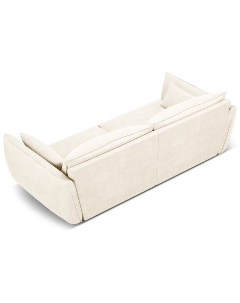 Canapé Vanda 3 Places beige clair - 208x100x85 cm