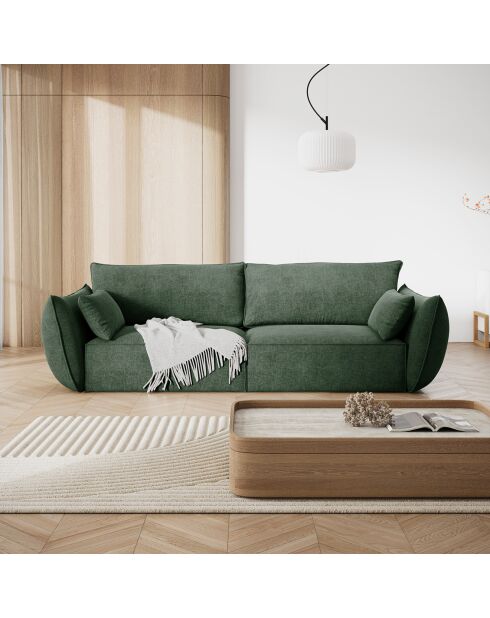 Canapé Vanda 3 Places vert bouteille - 208x100x85 cm
