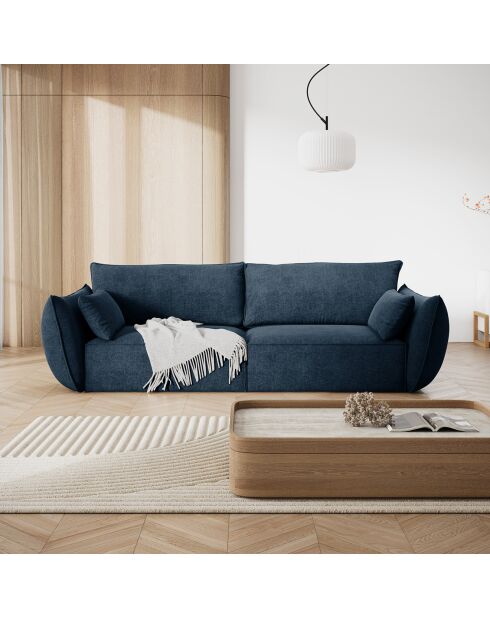 Canapé Vanda 3 Places bleu roi - 208x100x85 cm