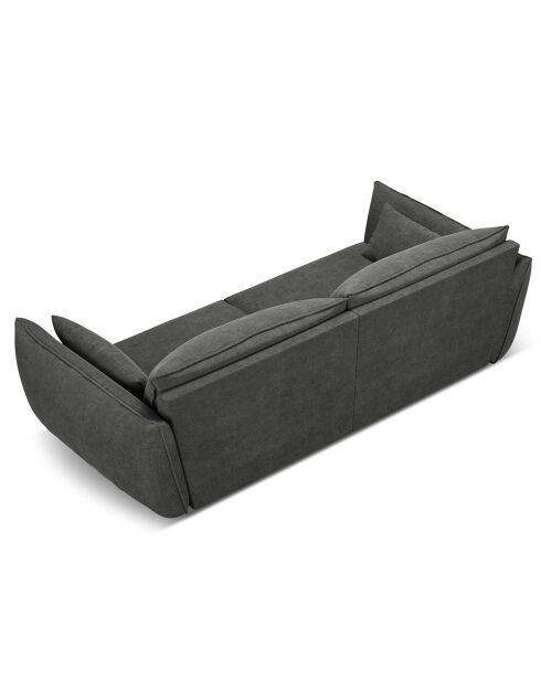 Canapé Vanda 3 Places gris - 208x100x85 cm