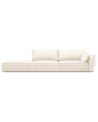 Canapé droit  Vanda 4 Places beige clair - 286x100x85 cm