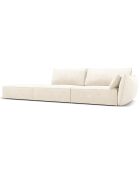 Canapé droit  Vanda 4 Places beige clair - 286x100x85 cm