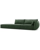 Canapé droit  Vanda 4 Places vert bouteille - 286x100x85 cm