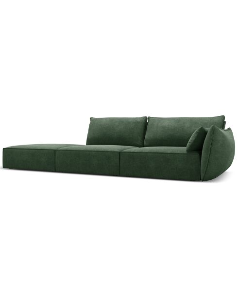 Canapé droit  Vanda 4 Places vert bouteille - 286x100x85 cm