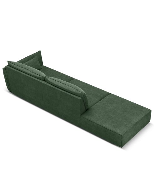 Canapé droit  Vanda 4 Places vert bouteille - 286x100x85 cm