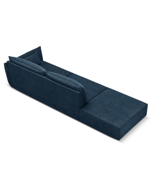 Canapé droit  Vanda 4 Places bleu roi - 286x100x85 cm