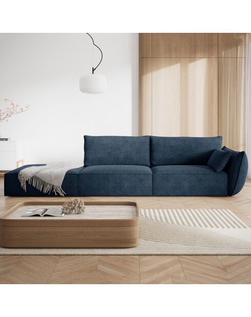 Canapé droit  Vanda 4 Places bleu roi - 286x100x85 cm