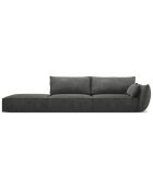 Canapé droit  Vanda 4 Places gris - 286x100x85 cm