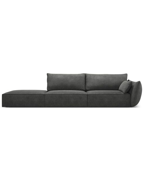 Canapé droit  Vanda 4 Places gris - 286x100x85 cm