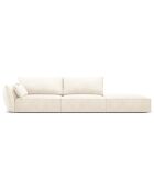 Canapé gauche Vanda 4 Places beige clair - 286x100x85 cm