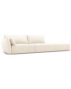Canapé gauche Vanda 4 Places beige clair - 286x100x85 cm