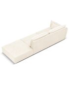Canapé gauche Vanda 4 Places beige clair - 286x100x85 cm