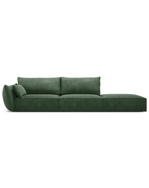 Canapé gauche Vanda 4 Places vert bouteille - 286x100x85 cm