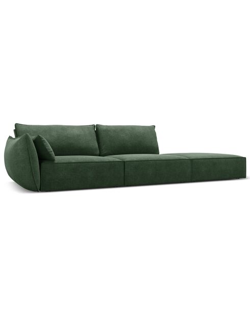 Canapé gauche Vanda 4 Places vert bouteille - 286x100x85 cm