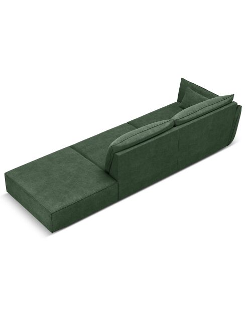 Canapé gauche Vanda 4 Places vert bouteille - 286x100x85 cm