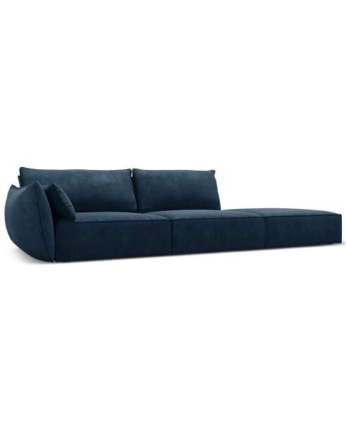 Canapé gauche Vanda 4 Places bleu roi - 286x100x85 cm