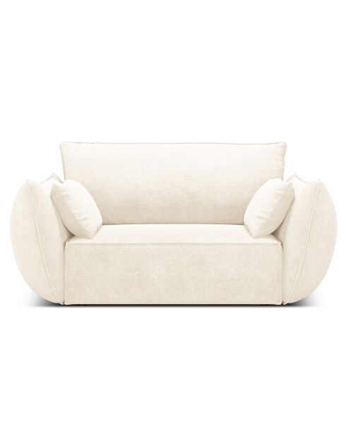 Fauteuil Vanda beige clair - 128x100x85 cm