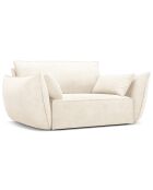 Fauteuil Vanda beige clair - 128x100x85 cm