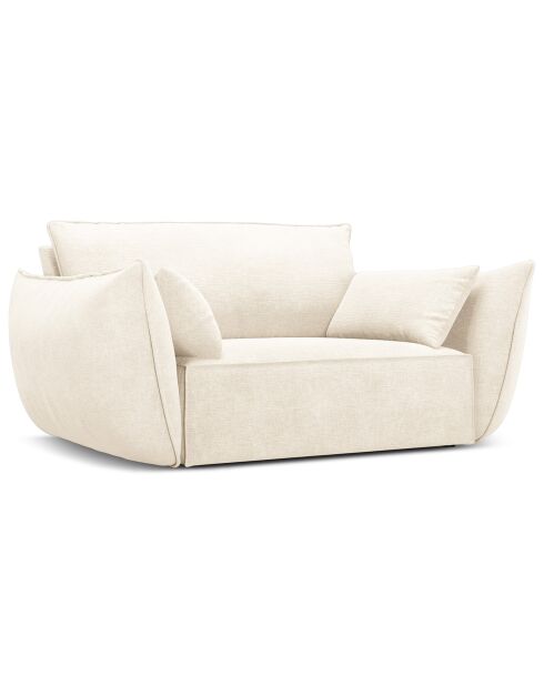 Fauteuil Vanda beige clair - 128x100x85 cm