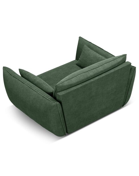 Fauteuil Vanda vert bouteille - 128x100x85 cm