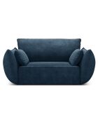 Fauteuil Vanda bleu roi - 128x100x85 cm