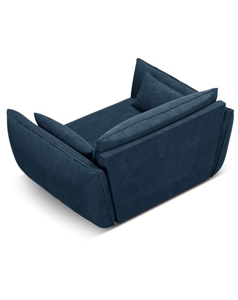 Fauteuil Vanda bleu roi - 128x100x85 cm