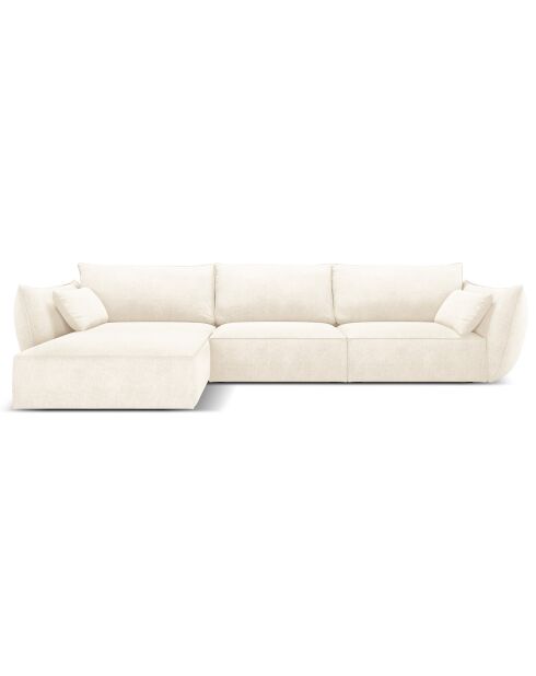 Canapé D'Angle Gauche Vanda 5 Places 2 beige clair - 208x166x85 cm