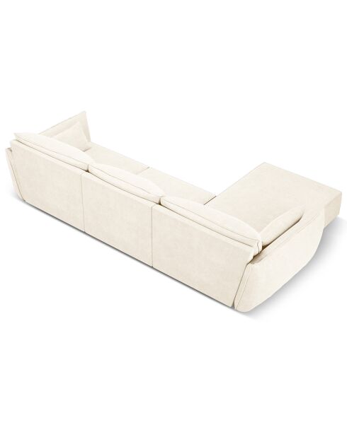 Canapé D'Angle Gauche Vanda 5 Places 2 beige clair - 208x166x85 cm