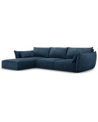 Canapé D'Angle Gauche Vanda 5 Places 2 bleu roi - 208x166x85 cm