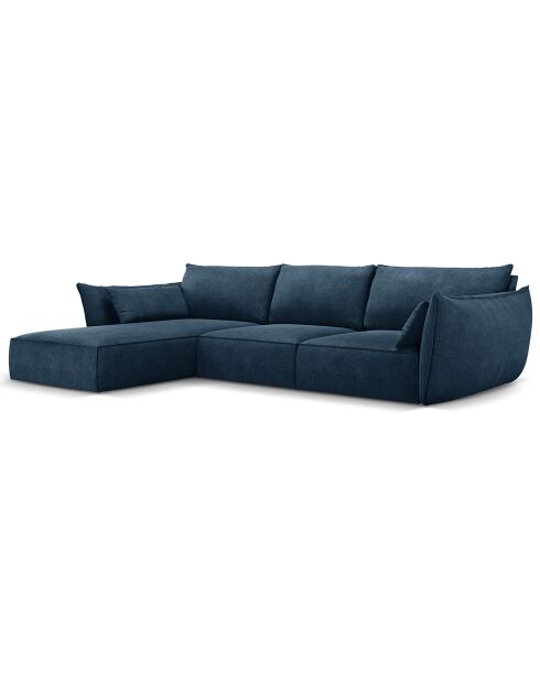 Canapé D'Angle Gauche Vanda 5 Places 2 bleu roi - 208x166x85 cm