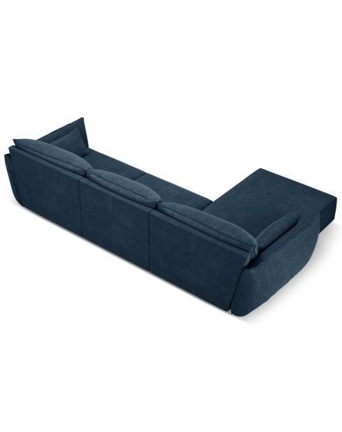 Canapé D'Angle Gauche Vanda 5 Places 2 bleu roi - 208x166x85 cm