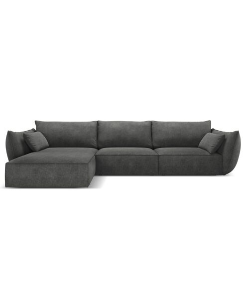 Canapé D'Angle Gauche Vanda 5 Places 2 gris - 208x166x85 cm