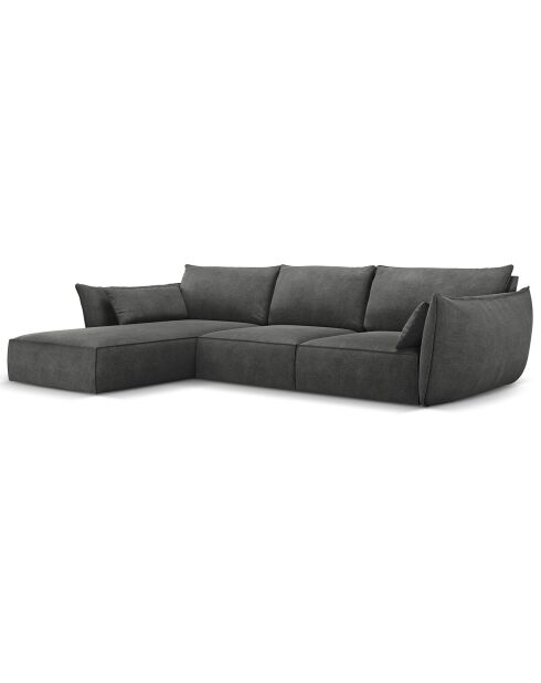 Canapé D'Angle Gauche Vanda 5 Places 2 gris - 208x166x85 cm