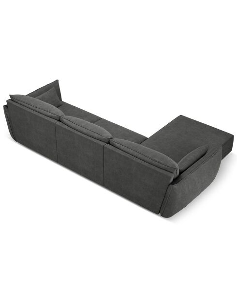 Canapé D'Angle Gauche Vanda 5 Places 2 gris - 208x166x85 cm