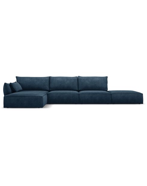 Canapé D'Angle Gauche Vanda 5 Places 1 bleu roi - 386x166x85 cm