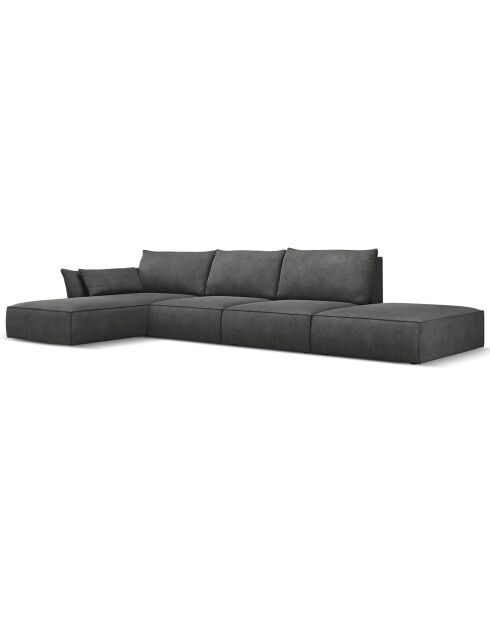 Canapé D'Angle Gauche Vanda 5 Places 1 gris - 386x166x85 cm