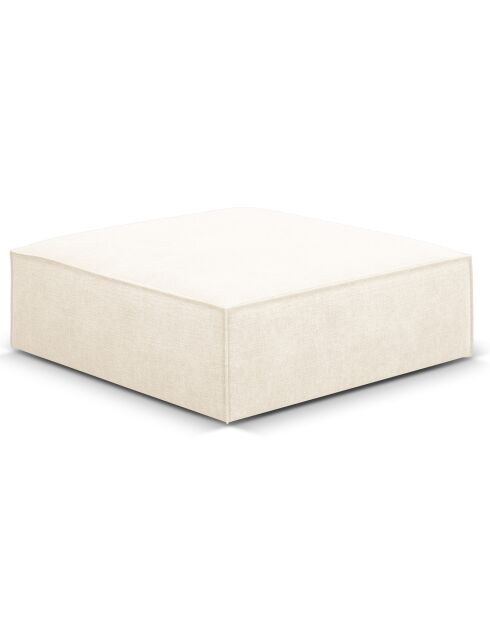 Pouf Vanda beige clair - 100x80x36 cm