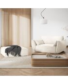 Pouf Vanda beige clair - 100x80x36 cm