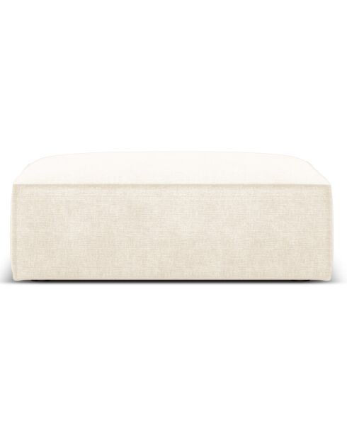 Pouf Vanda beige clair - 100x80x36 cm