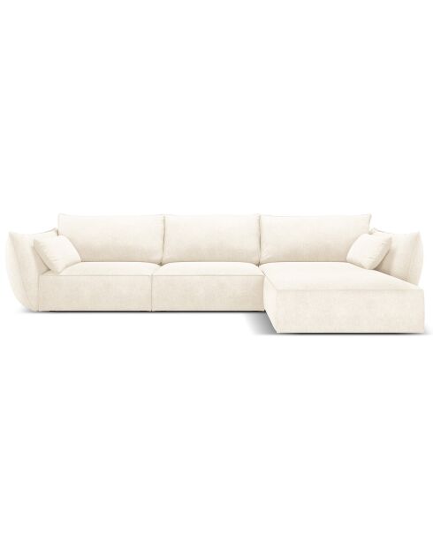 Canapé D'Angle Droit Vanda 5 Places 2 beige clair - 208x166x85 cm