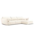 Canapé D'Angle Droit Vanda 5 Places 2 beige clair - 208x166x85 cm
