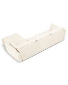Canapé D'Angle Droit Vanda 5 Places 2 beige clair - 208x166x85 cm